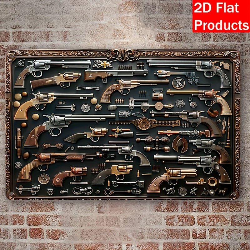[Metal Decorative Plaque] Vint - đánh giá và giá Vintage Collectible Guns