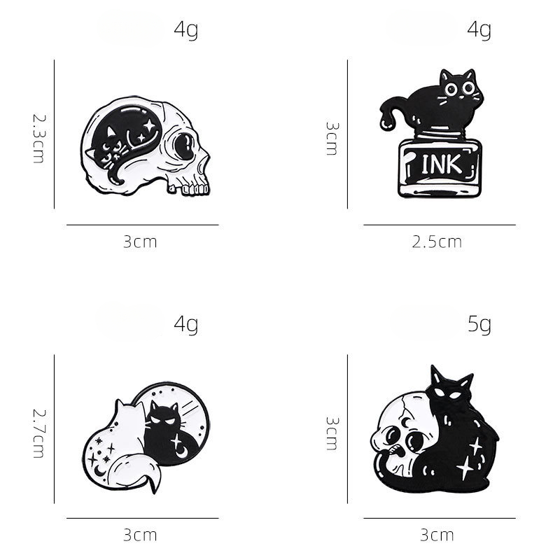 Cute Black Cat Collection Plan - đánh giá và giá Vintage Collectible Pins