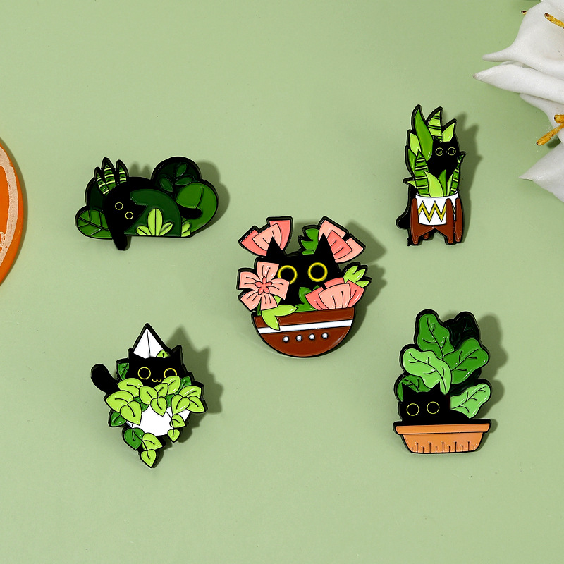 Cute Black Cat Collection Plan - đánh giá và giá Vintage Collectible Pins