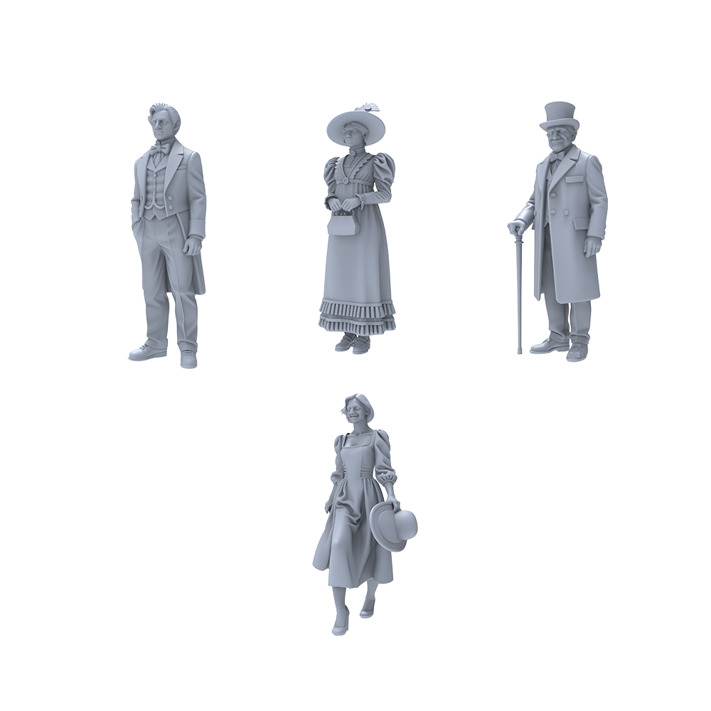1/64 1/72 Victorian European D - đánh giá và giá Vintage Collectible Figures