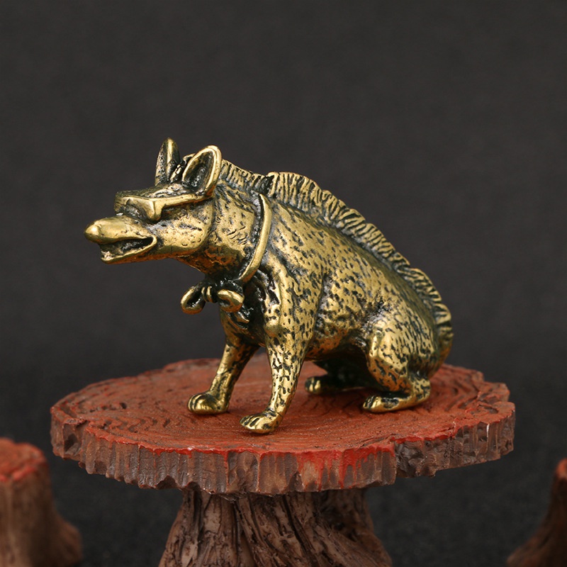 Brass Hyaenidae with Eyes Stat - đánh giá và giá Vintage Collectible Accessories