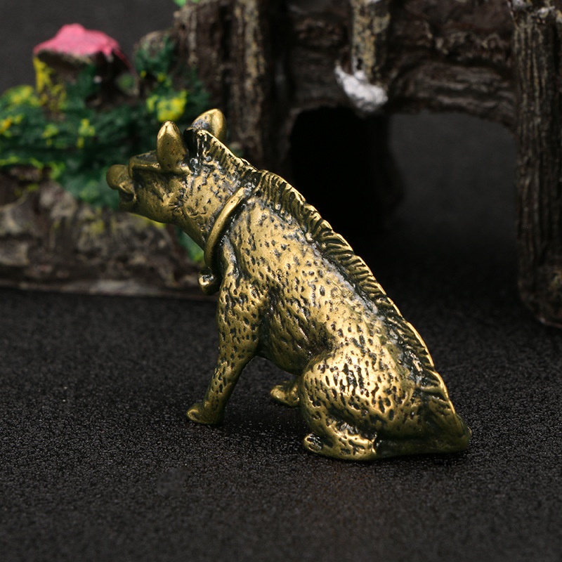 Brass Hyaenidae with Eyes Stat - đánh giá và giá Vintage Collectible Accessories