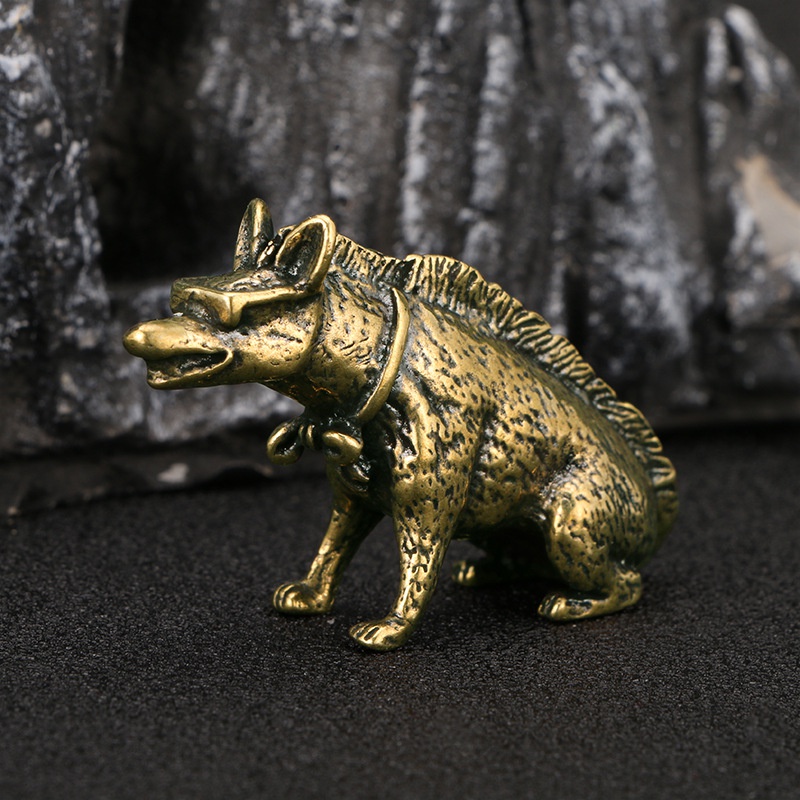 Brass Hyaenidae with Eyes Stat - đánh giá và giá Vintage Collectible Accessories