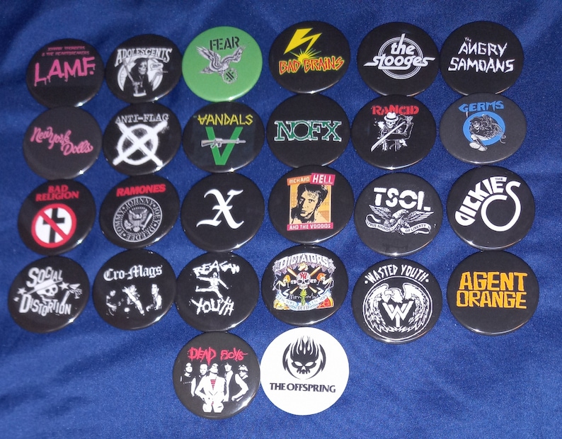 Vintage US Punk Rock Band Pinb - đánh giá và giá Vintage Collectible Pins