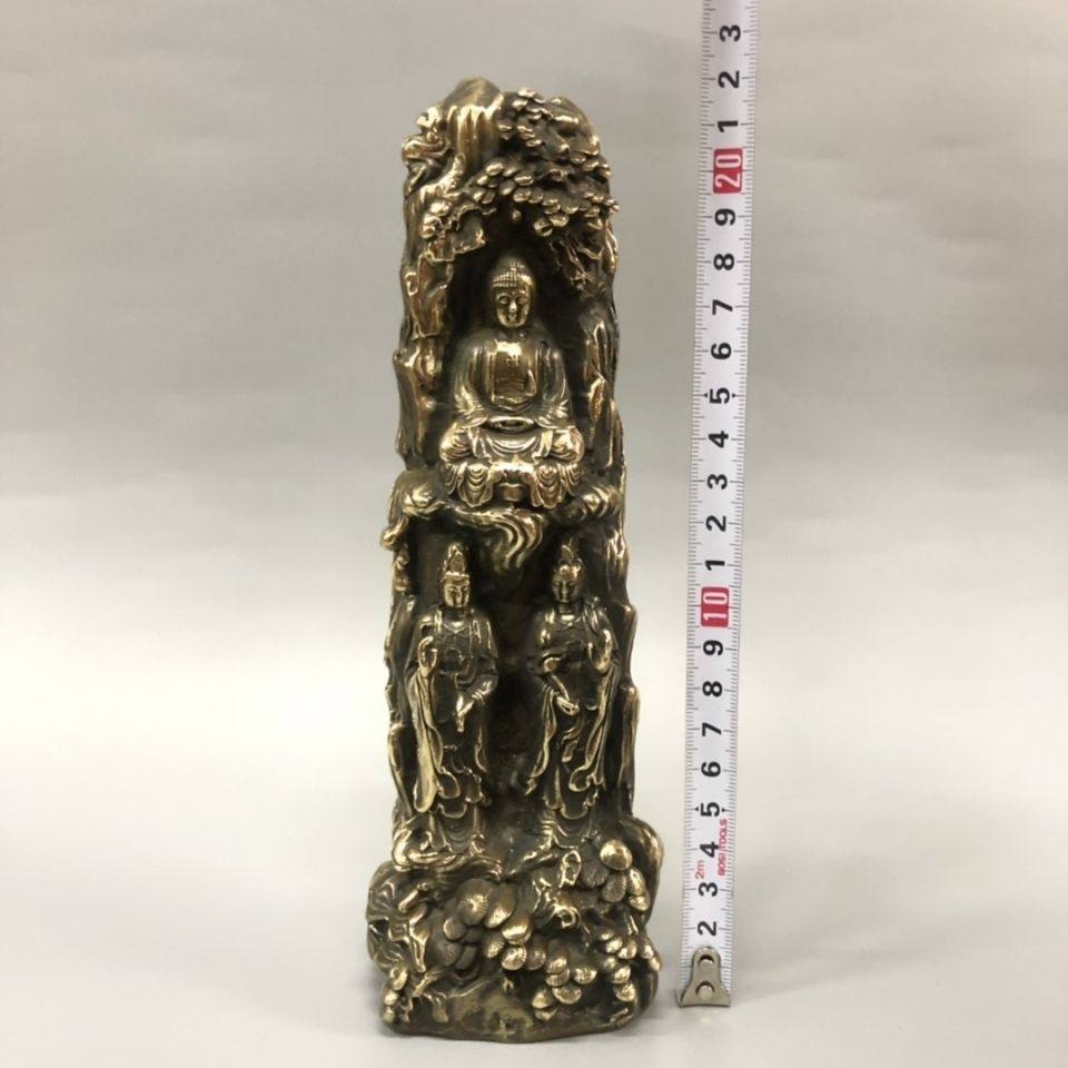 Antique bronze three faced Bud - đánh giá và giá Vintage Things Collection