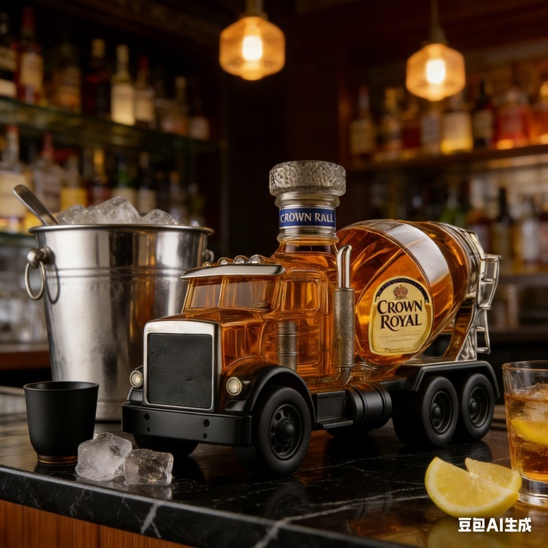Vintage Truck Design Glass Whi - đánh giá và giá Vintage Collectible Liquor Bottles