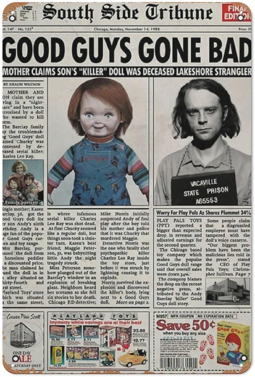 Child S Play 1988 Newspaper Po - đánh giá và giá Collectible Vintage Newspapers
