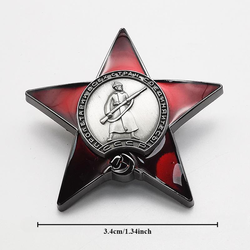 1Pc Red Star Badge Lapel Pins  - đánh giá và giá Vintage Collectible Pins